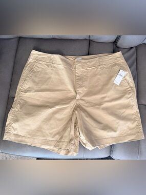 GAP Downtown Khaki Shorts in Light Tan